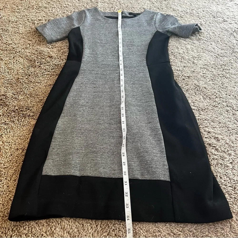 J.Crew Colorblock Paneled Stretch black and grey Dress | Size XS 0 - Picture 8 of 10